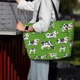 thumbnail image 7 of Daiia Cows With Calfs Green Beach Travel Bag - Water-Resistant Beach Bag, Lightweight Tote with 7 Pockets for Women and Men - Gym,Pool,Camping,Reusable Grocery Bag, 7 of 7