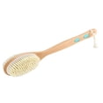 thumbnail image 2 of sunsanly Dual-Sided Long Handle Shower Brush with Soft Stiff Natural Bristles Back Scrubber Brushing Exfoliator Body Scrubber, 2 of 8
