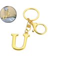 thumbnail image 1 of Dvruxg Alphabet Metal Keychain, Golden Letter Pendant Charm, Personalized Bag Accessory for Christmas Gifts & Daily Key Organization, 1 of 5
