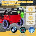 thumbnail image 4 of Okybaby 24V Kids Ride On Jeep Car with Remote Control,Four-wheel Suspension, Electric Kids Ride On Toy Car with Dual Motor,LED Light,USB,Bluetooth,MP3 for Kids of 3+, Red, 4 of 9