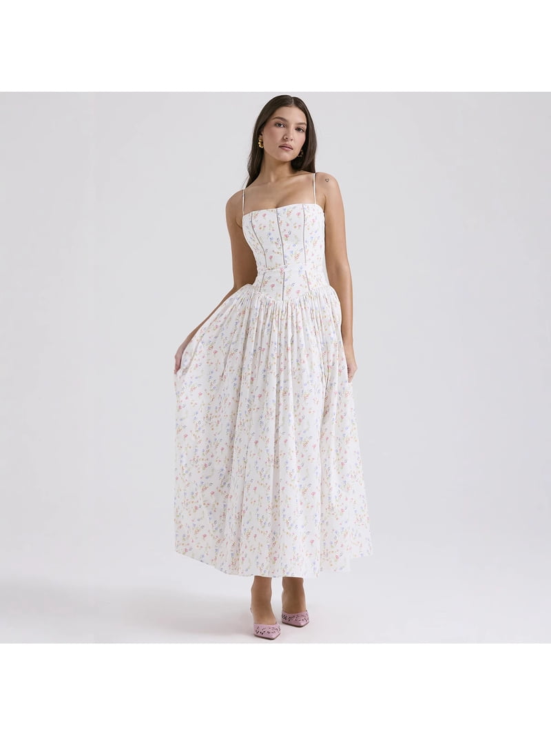 strap corset midi dress Britton Corset Midi Dress
