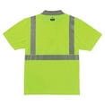 thumbnail image 2 of Ergodyne GloWearÂ® 8295 Type R Class 2 Polo Shirt, Lime, 2XL, 2 of 3
