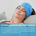 thumbnail image 3 of Aculief Headache and Migraine Relief Hat - Cold Packs, Relaxation  – Light Blue, 3 of 8