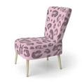 thumbnail image 2 of Designart "Pink Leopard Skin" Upholstered Cabin & Lodge Accent Chair and Arm Chair, 2 of 5