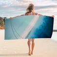thumbnail image 2 of Muecwrye Microfiber Beach Towel, Large Beach Towel"60x30" Sand Free ,Portable, Water Absorbing,Quick Dry for Travel ,Sports ,Pool ,Swimming Bath, Yoga,Seascape Personalized Beach Towel, 2 of 6