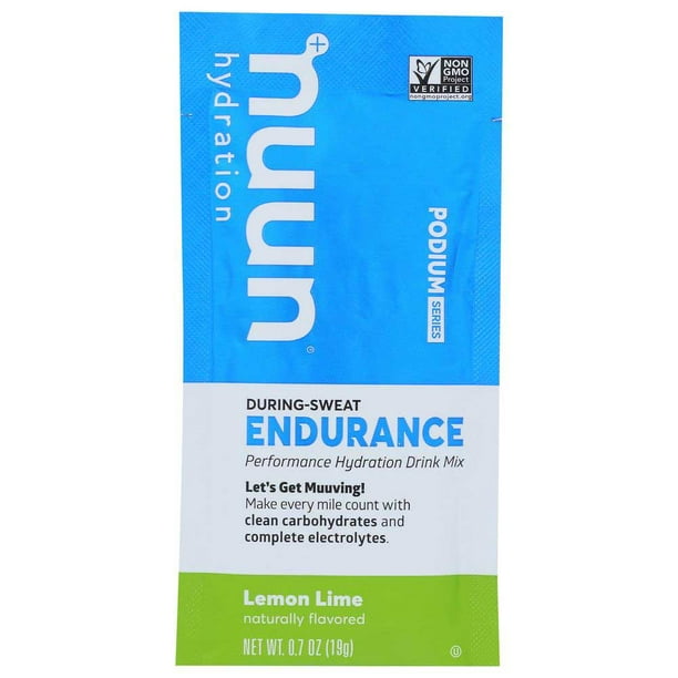 Nuun Hydration Lemon Lime Endurance Hydration Drink Mix, 0.7 Ounce
