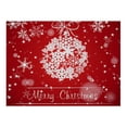 thumbnail image 1 of Waterproof Christmas Placemats for Dining Table 32 x 21 cm Festive Holiday Table Mats with Snowflake Design, Washable & Non-Slip for Winter, Xmas, New Year Decor, 1 of 4