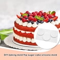 thumbnail image 3 of Molde de silicona Bewildely 3 cavidades para boda fiesta pastel Mousse, 3 of 6
