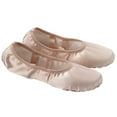 thumbnail image 1 of Satin Ballet Practice Shoes Sole Ballet Slipper Gymnastics Dance Shoes for Adults Women (Size 33), 1 of 5
