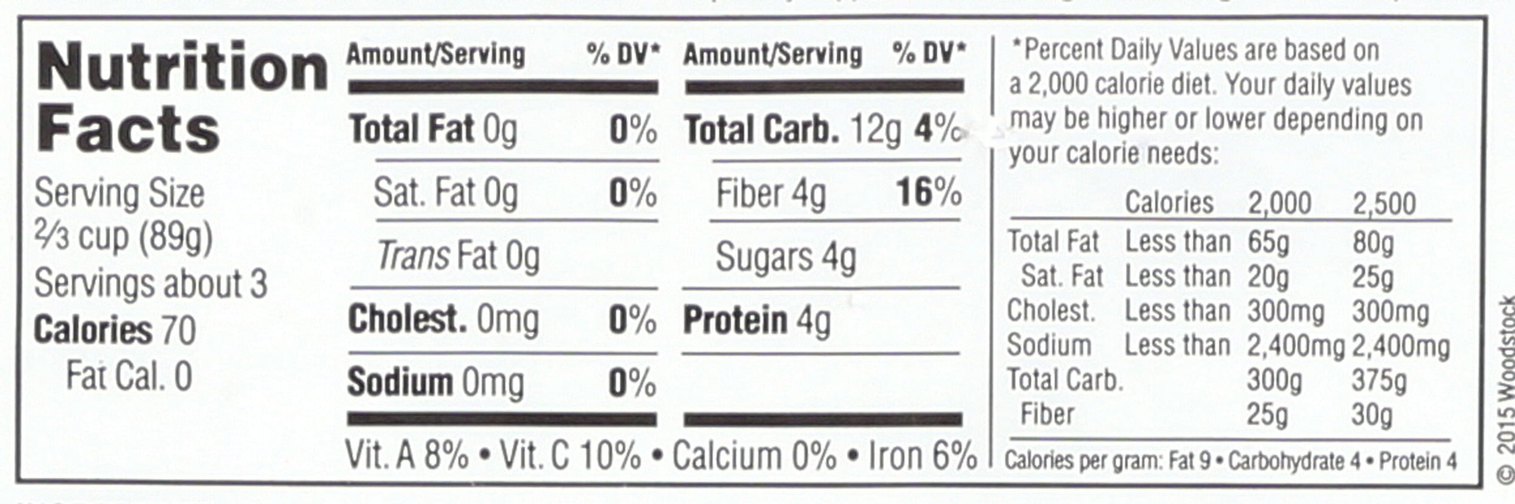 Woodstock Farms Organic Green Pea, 10 Ounce -- 12 per case.