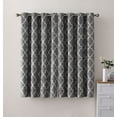 thumbnail image 2 of VCNY Home 2 Pack 100% Total Blackout Thermal Insulated Energy Saving Grommet Curtains - Gray, 63 in. Long, 2 of 3