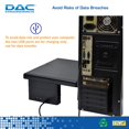 thumbnail image 4 of DAC MP-212 Support Ultra-Grand Réglable en Hauteur pour Moniteur/ordinateur Portable avec 2 Ports USB, 4 of 9