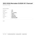 thumbnail image 2 of 2012-2016 Mercedes CLS550 19" Charcoal OEM Factory Wheel Rim A21840105029765, 2 of 2