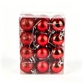 thumbnail image 2 of Aoznliie Christmas Ball Ornaments, 24 Pcs Classic Christmas Ornament Set for Xmas Tree, Shatterproof Lightweight Hanging Decor for Xmas Party, Red, 2 of 8