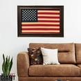 thumbnail image 4 of Framed American Flag | Real Cotton Cloth Embroidered Flag | 30L X 42W" Inches, 4 of 6