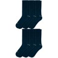 thumbnail image 1 of OTECKA Unisex Basic Crew Socks with Moisture-Wicking - Cushion Comfort Crew Socks, Blue - 6 Packs, Small-Medium, 1 of 5
