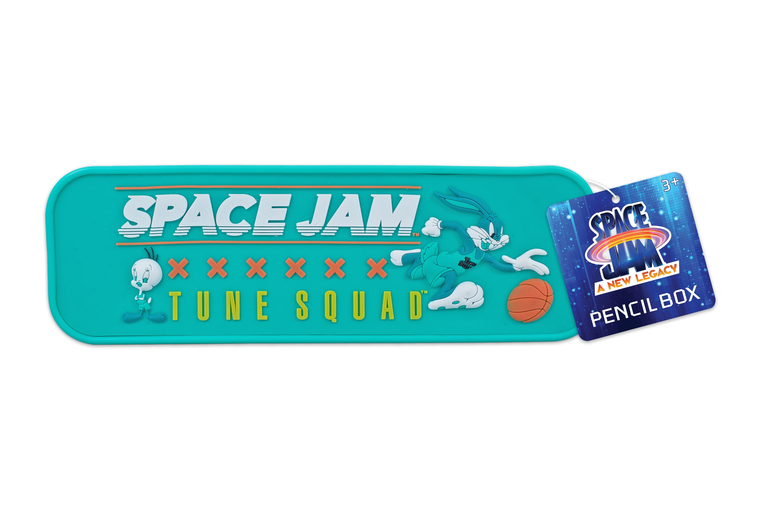 Warner Brothers Space Jam, A New Legacy Multicolor Embossed Silicon Pencil Case