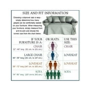 Cotton Duck One Piece Sofa Slipcover in White