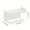 White, variant on 7.1x4.4x3.8in No-Drill Bathroom Organizer | Plastic Wall-Mounted Phone/Towel Storage Rack with Suction Cup & Stickers 0.33lb (Dark Gray/White)​