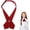 Dark Red, variant on Uniform Girls Tie, Adjustable Tie, Tie for Girl Boy School Uniform