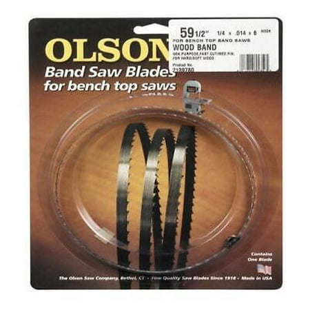 

Olson Saw Olson 59.5 in. L X 0.25 in. W Carbon Steel Band Saw Blade 6 TPI Hook teeth 1 pk