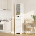 thumbnail image 7 of Homfa Narrow Kitchen Pantry Storage Cabinet, 67" Slim White Pantry Cabinet with Drawer and Door, Space-Saving Freestanding Storage Cabinet for Small Place, 7 of 7