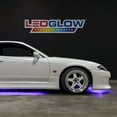thumbnail image 4 of LEDGlow 4pc Purple Flexible LED Slimline Car Underbody Underglow Lighting Kit, 4 of 8