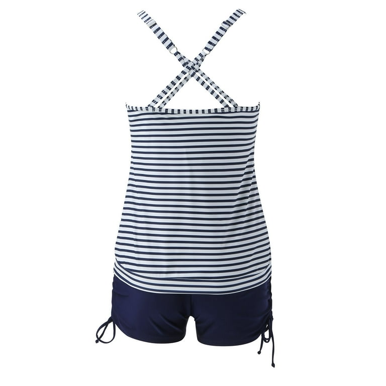 Two Piece Swimsuits for Women Solid Patchwork Mesh Tank Top with Boyshorts Bathing  Suits 34ddd Swimsuit Top, Blue, XX-Large : : Clothing, Shoes &  Accessories