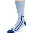 thumbnail image 5 of 7BigStars Kingdom Men's Diabetic Seamless Crew Socks - 5 Pack Large - Stripe Pattern - Sock Size 10-13 Shoe Size 9-12 Denim Blue, Light Blue, 5 of 11
