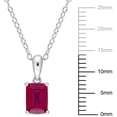 thumbnail image 2 of Everly Women's Created Ruby Sterling Silver Necklace, 2 of 5