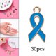 thumbnail image 5 of 30 Uds de Colgantes Macarena joyería DIY suministros de Aleación fabricación de Colgantes cinta Azul, 5 of 8
