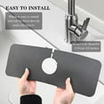 thumbnail image 6 of Coolmade Splash Guard for Sink Faucet-4 PC 15" Super Absorbent Fast Drying Mat Sink Gadgets-Splash Guard Behind Faucet Drip Catcher for Kitchen,Bathroom,Sink Mat, Dish Drying Mat, Sponge Holder Grey, 6 of 8