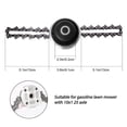thumbnail image 3 of 2uds. Cabezal de cortacésped universal con cadena Recortadora de césped de metal resistente (negro), 3 of 5