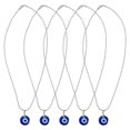thumbnail image 2 of Collier Pendentif Il Turc Rond Bleu 5 Pcs Collier Il Bleu Turc Protection Bijoux Chanceux pour Femmes, 2 of 8