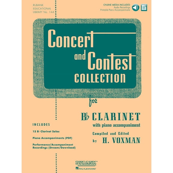 Concert and Contest Collection for BB Clarinet Book/Online Media, (Paperback)