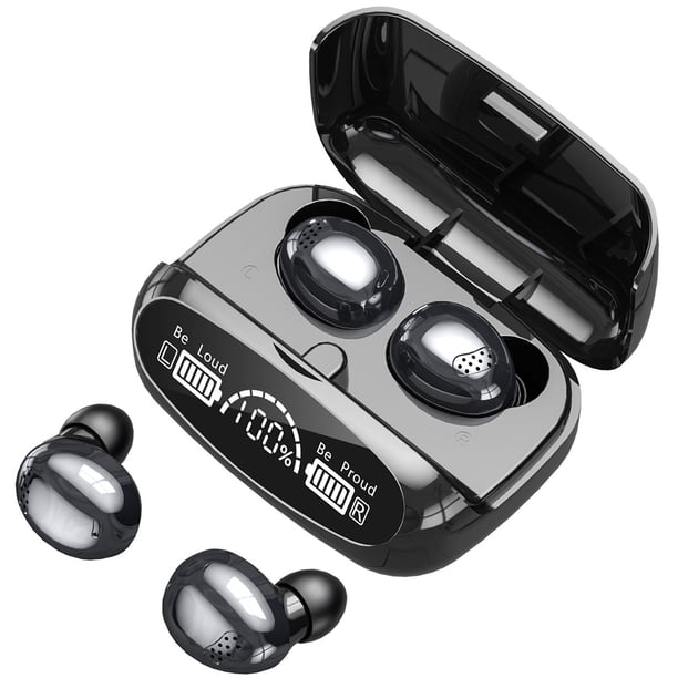 Auriculares Inalámbricos Tws Auriculares Bluetooth 5.1 Con Sonido Estéreo Hifi Ipx7 Auriculares Bluetooth Impermeables Con Control Táctil Con Cvc8.0 Micrófono Con Cancelación De Ruido 2000Mah Estuche Muyoka Hogar