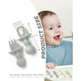thumbnail image 2 of acdanc Baby Utensils 4-Piece Self Feeding Silicone Flatware Set with Silicone Handles, 2 of 7