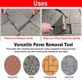 thumbnail image 3 of Paver Extractor, Steel Paver Removal Tool High Efficiency Micro Tooth Groove Double Joint Scraper  for Patio, 3 of 7