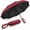 Burgundy, variant on Automatic Folding Umbrella, One‑Touch Automatic Umbrella with Carabiner Handle, for Rain and Sun