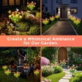 thumbnail image 4 of Fohil 2 Pack Solar Garden Flower Lights,10-Head Snow Lotus & Butterfly,2 Modes, for Outdoor Yard Decor,Gift for Mom, 4 of 7