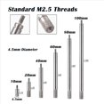 thumbnail image 5 of 12pcs Dial Indicator Extension Stem Rod Set M2.5 Thread,10-100mm Extend Rod,Measurement for Dial & Digital Indicators, 5 of 5
