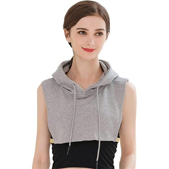 Unisex Detachable Dickey Collar Half Blouse Hoodie Faux Collar