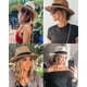 thumbnail image 5 of FURTALK Sombrero Panamá de Paja de ala Ancha para Mujer y Hombre Fedora Sombreros para el Sol de Playa de Verano Sombrero de Paja UPF para Mujer Caqui, 5 of 9