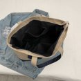 thumbnail image 3 of Bolsos de lona para mujer, bolso de hombro vaquero de gran capacidad, bolso diario de retales Vintage, 3 of 9