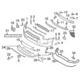 thumbnail image 2 of New Genuine Nissan Bracket Front Bumper Side Lh OE 62223JF01B, 2 of 10