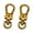 Gold, variant on 6pcs Metal Clasps, Jewelry Clasp, DIY Clasp, Key Clasp, Decorative Accessories (Specification: Vintage Gold, 3/8 inch)