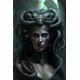 thumbnail image 1 of Póster de bruja de terror de arte oscuro, impresiones para sala de estar, decoración del hogar, gótico, mujer aterradora, pintura en lienzo, arte de pared, 1 of 4