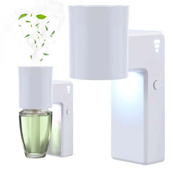 Fragancia de pared enchufable ROSSEX con luz nocturna, 2 unidades, color blanco
