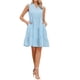 thumbnail image 1 of Vestido Casual INSPIRE CHIC sin mangas para mujer, con escote en V, por encima de la rodilla, vestido de verano en línea A, talla XL, azul claro, 1 of 6