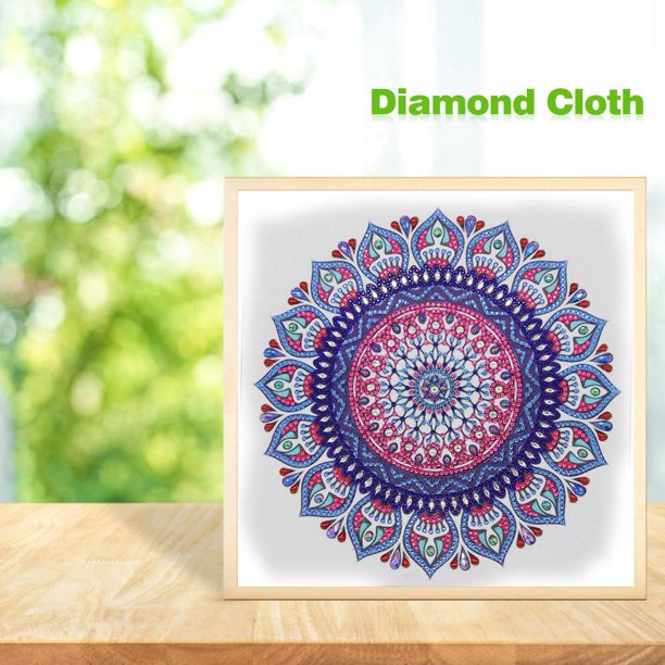 Cuadros Decorativos Kits de punto de cruz de Mandala de pintura de diamante en forma especial de bricolaje 5D (KY007) Ehuebsd embutido en tela
